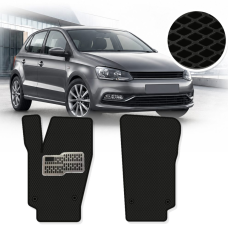 Коврики в салон передние EVA для Volkswagen Polo V 2009-2017 с подпятником 2 шт