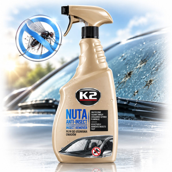 Очисник скла автомобільний K2 Nuta Anti-Insect Антимошка 770 мл (K117) (K5071)