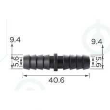 Соединитель для трубок d9.3мм OEM 22040 (C403)