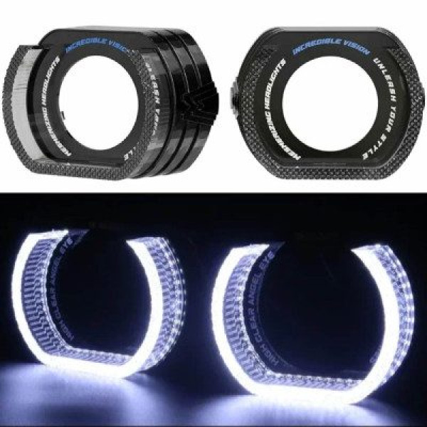 LED Маска Ангельські очі 2.5" D64 12V 6000K BMW Білий Світло R6-L 2 шт