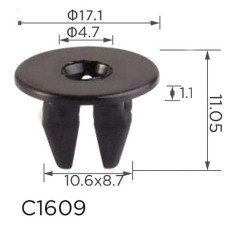 Кліпса для обшивки Toyota, Lexus (9018906211, 90189-06211, 14166) (C1609)
