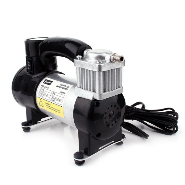 Компресор автомобільний Ліхтар-LED / Force MAXI 100010 / 12v / 150вт / 35л / 7атм / 14А