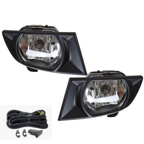 Противотуманные фары для KIA Rio 2002-2005 12V 27W Комплект с проводкой (KA-253)