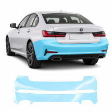 Антигравийная защитная бронепленка по лекалам для BMW 3 Series G20 2019-2022 - задний бампер