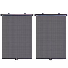 Шторки солнцезащитные ролеты боковые Carlife 45x55 см Черные 2 шт (SS045)