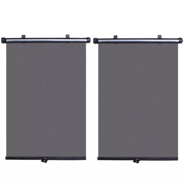 Шторки солнцезащитные ролеты боковые Carlife 45x55 см Черные 2 шт (SS045)