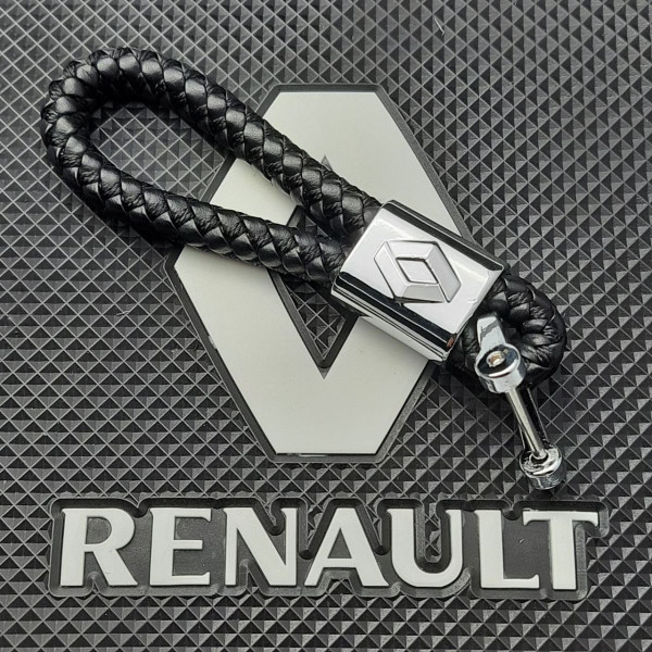 Стильний шкіряний брелок з логотипом Renault
