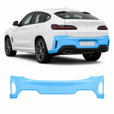 Антигравийная защитная бронепленка по лекалам для BMW X4 G02 facelift 2021- задний бампер