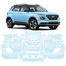 Антигравийная защитная бронепленка по лекалам для Hyundai Venue I 2019- полный кузов