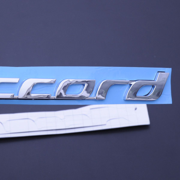 Эмблема надпись Accord 220 x 21 мм Цельная надпись / скотч 3M