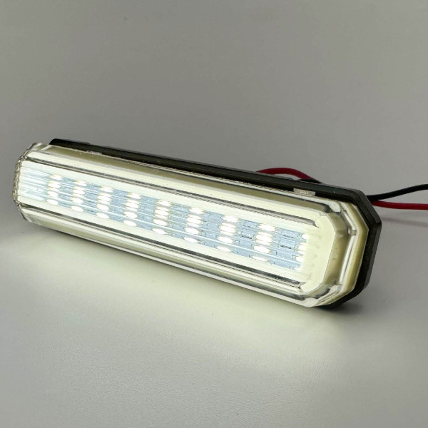 LED Габарит Thoc Auto 85 х 20 мм 12/24V 9 диод Неоновый Белый (ТН-950) 1 шт
