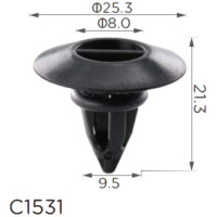 Клипса крепления молдинга BMW MINI VW (51777171003 10765) C1531