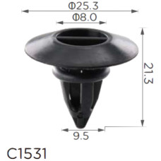 Клипса крепления молдинга BMW MINI VW (51777171003 10765) C1531