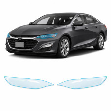 Антигравийная защитная бронепленка по лекалам для Chevrolet Malibu IX facelift 2019-2024 - оптика (фары и ПТФ)