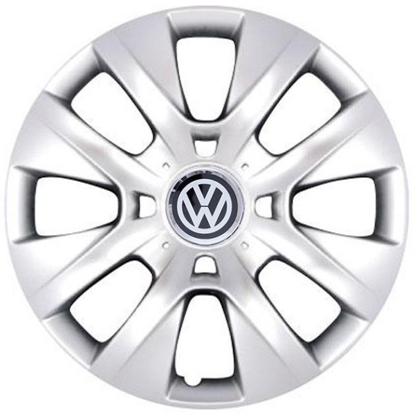 Ковпак колеса з емблемою Volkswagen SKS225 R14 сірий з логотипом на вибір 4 шт