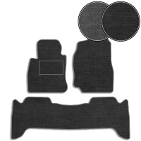 Коврики в салон ворсовые для Toyota Land Cruiser (UZJ 100) 1998-2007 с подпятником 5 шт (Carrera)