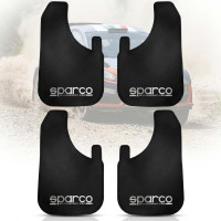 Брызговики универсальные большие SPARCO 450х280 - Резино-Пластик Черные 4 шт