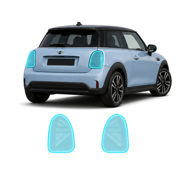 Антигравийная защитная бронепленка по лекалам для Mini Cooper F66 2024- задние фонари стопы