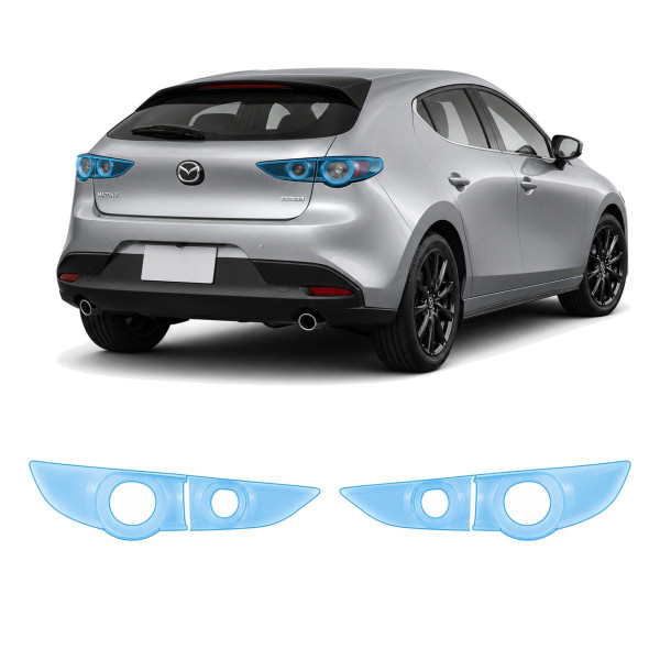 Антигравійна захисна бронеплівка за лекалами для Mazda Mazda3 BP 2019- задні ліхтарі стопи