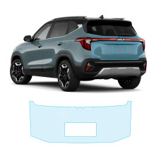 Антигравийная защитная бронепленка по лекалам для Kia Seltos SP2 facelift 2023- зона крышки багажника