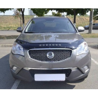 Дефлектор капоту мухобійка для Ssang Yong Korando 2010-2013