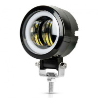 Світлодіодна додаткова LED фара / Далеке світло / Лінза з ДХО D-100мм / 10-30V / 20W / 7000K / 1 шт