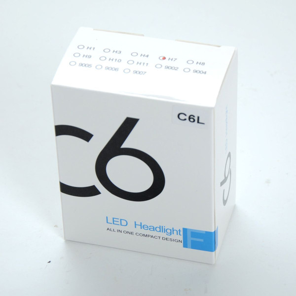 LED лампи автомобільні H7 радіатор+кулер 3800Lm C6L/COB/36W/5000K/IP65/9-32V 2шт