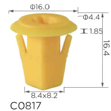 Кліпса під саморіз Nissan, Honda, Mazda, Mitsubishi, Suzuki, Toyota (01281-00601, 0128100601) (C0817)