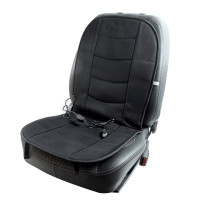 Накидка с подогревом для автомобильного сидения Heat Cushion 102х46 см Велюр Черная (HC018В)