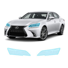 Антигравийная защитная бронепленка по лекалам для Lexus GS L10 facelift 2015-2020 - оптика (фары и ПТФ)