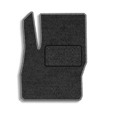 Водительский ворсовый коврик для Ford Focus III 2011-2018 с подпятником 1 шт (Carrera)