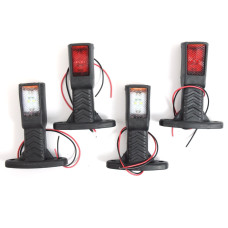 Габаритные огни LED для грузовиков 12/24V прямой короткий 13 см / Красный-Белый-Желтый 2 шт (YP-142)