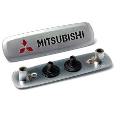 Емблема шильдик Mitsubishi для автомобільних килимків Алюміній 1 шт
