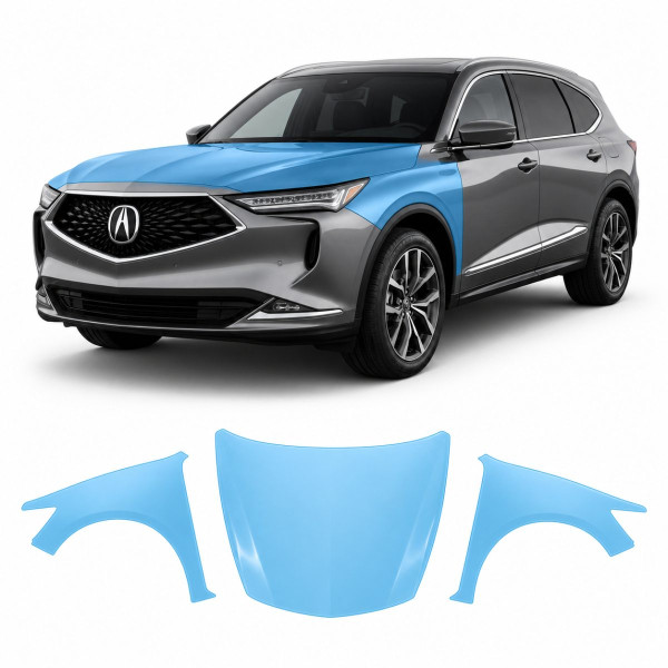 Антигравійна захисна бронеплівка за лекалами для Acura MDX YD4 2022 - капот і передні крила