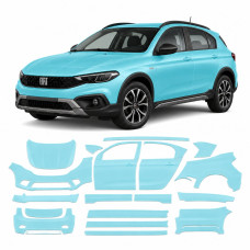 Антигравийная защитная бронепленка по лекалам для Fiat Tipo Cross (Egea Cross) I 2020- полный кузов