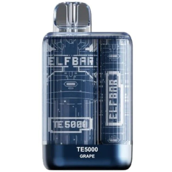Elf Bar TE5000 POD 5% Оригинал Grape Виноград (Подзаряжаемый)