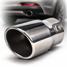 Насадка на глушитель Elegant Круглая Косая Ø 76 х 150 мм Хром (EL 106 044)
