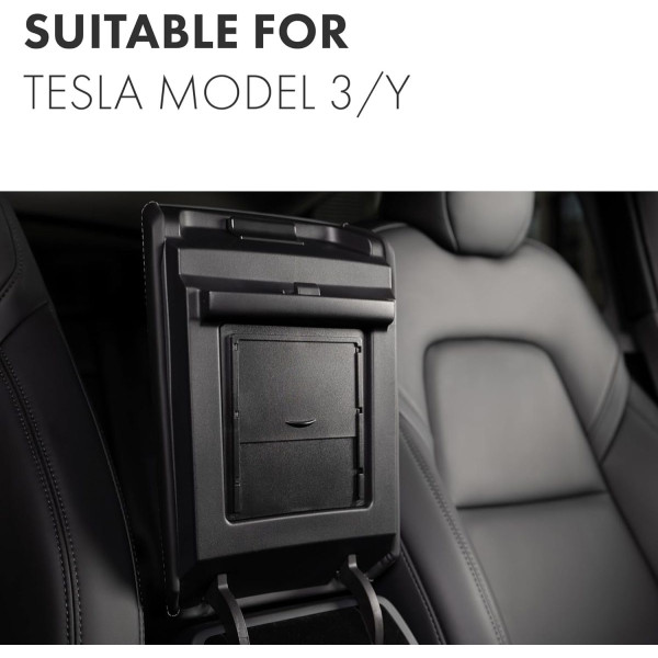 Органайзер для потайного відділення для Tesla 3 2017- Tesla Y 2021- (прихований відсік для зберігання в підлокітник)