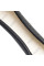 Чехол руля Elegant M 37-39 см Объемная 10 см 1 шов Кожа Черный (EL 105 812)