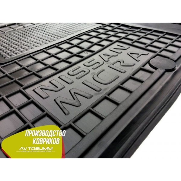 Водійський коврик в салон Nissan Micra (K13) 2010- (Avto-Gumm)