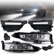 LED Противотуманные фары для Honda CR-V 2019- с проводкой Комплект (HD-2293-LED)