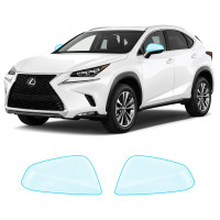Антигравийная защитная бронепленка по лекалам для Lexus NX AZ10 facelift 2018-2021 - зеркала