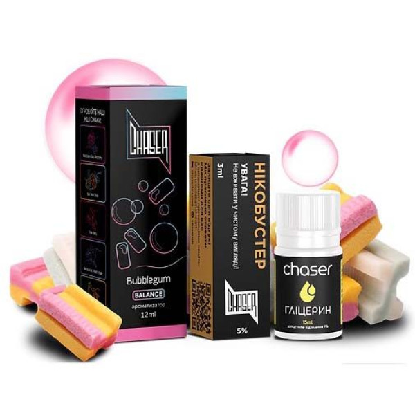 Жидкость Chaser Самозамес Black ULTRA 30ml Bubblegum