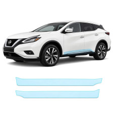 Антигравійна захисна бронеплівка за лекалами для Nissan Murano Z52 facelift 2019-2024 - нижня зона кузова пороги