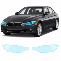 Антигравійна захисна бронеплівка за лекалами для BMW 3 Series F30 2012-2015 - оптика (фари та ПТФ)