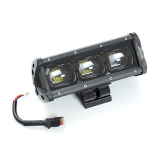 Фара-LED Балка 200*70*75mm 30W (10W*3) 10-30V Ближній/Лінза/Black Line/6D Серія (1шт) 4066