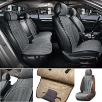 Накидки для сидений Алькантара Elegant ANCONA Grey Полный Комплект (700 813)