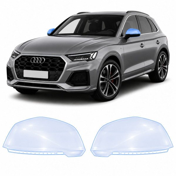 Антигравийная защитная бронепленка по лекалам для Audi Q5 FY facelift 2021-2024 - зеркала