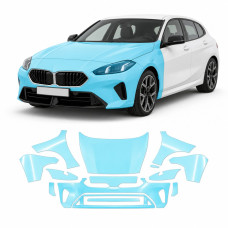 Антигравійна захисна бронеплівка за лекалами для BMW 1 Series F70 2024- передня частина авто (капот бампер фари крила)