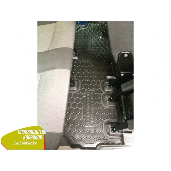 Автомобільні килимки в салон Volkswagen T5 Caravelle 2010- (3-й ряд) з пічкою (Avto-Gumm)